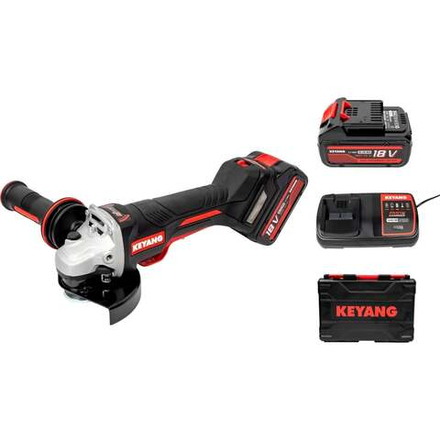Аккумуляторная угловая шлифовальная машина KEYANG 2 АКБ 5 А*ч DG20BLH-125PV (Set)