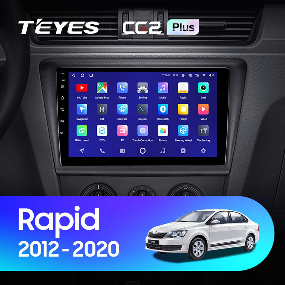 Teyes CC2 Plus 9" для Skoda Rapid 2012-2020