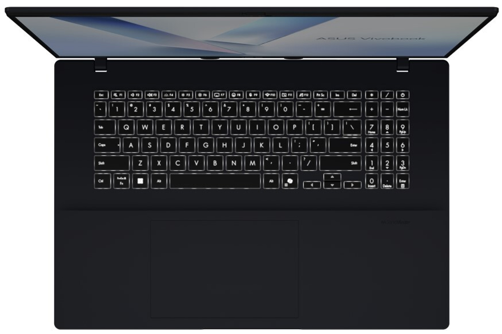 Ноутбук  ASUS Vivobook 17 M1807HA-S8025 18.4 ", Ryzen 7, 16 Гб RAM, 1 Тб SSD, Radeon 780M, Синий