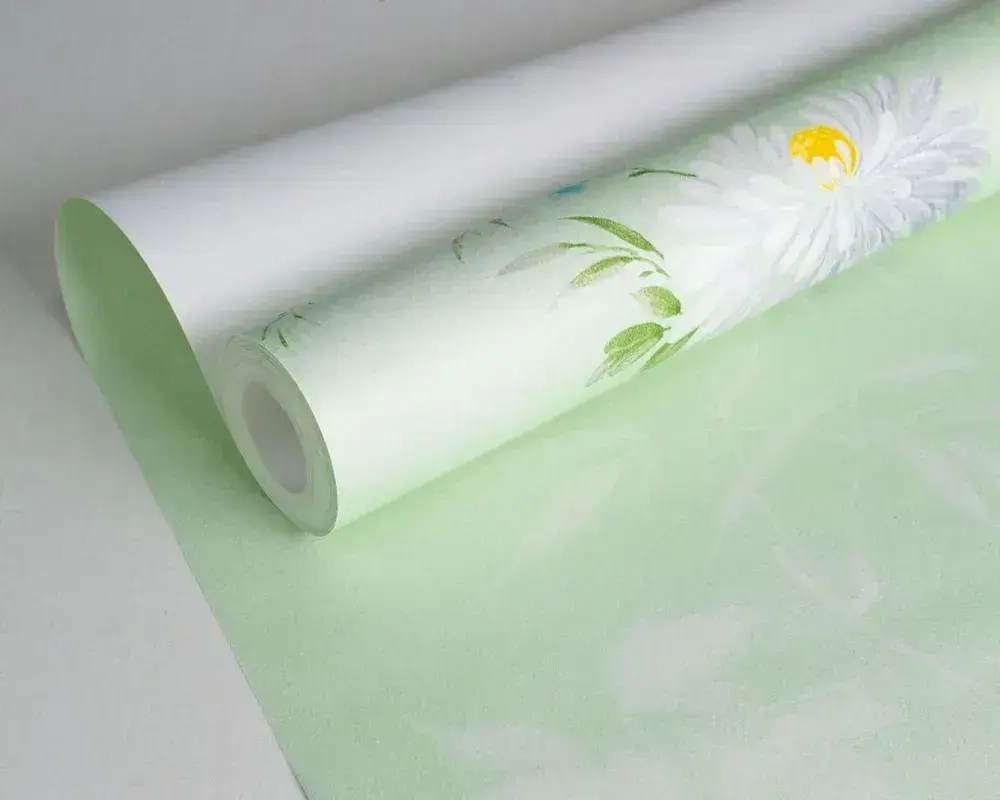 Обои бумажные Саратовская обойная фабрика Лужайка 775-04 0.53*10м