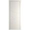Межкомнатная дверь эмаль Profil Doors 2PA перламутр белый глухая профиль серебро