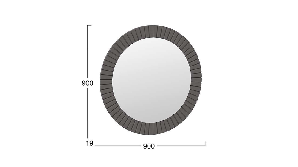 Прихожая с зеркалом комплект мебели Дуб Крафт золотой/Графит матовый 206х43х226 см