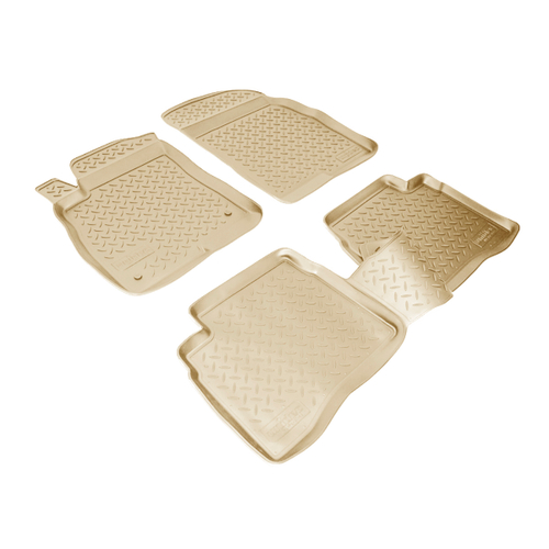 Ковры в салон Norplast/Unidec для Hyundai Sonata V в кузове EF (2001-2010), Бежевый, арт.NPL-Po-31-42-B