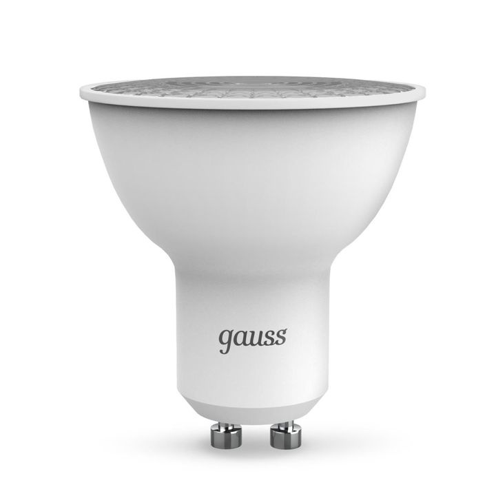 Лампа светодиодная Gauss GU10 5W 6500K матовая 101506305