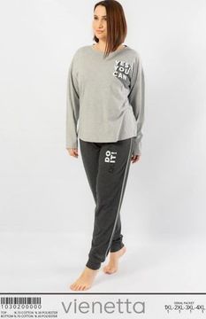 Комплект женский больших размеров  Vienetta длинный рукав 1030200000