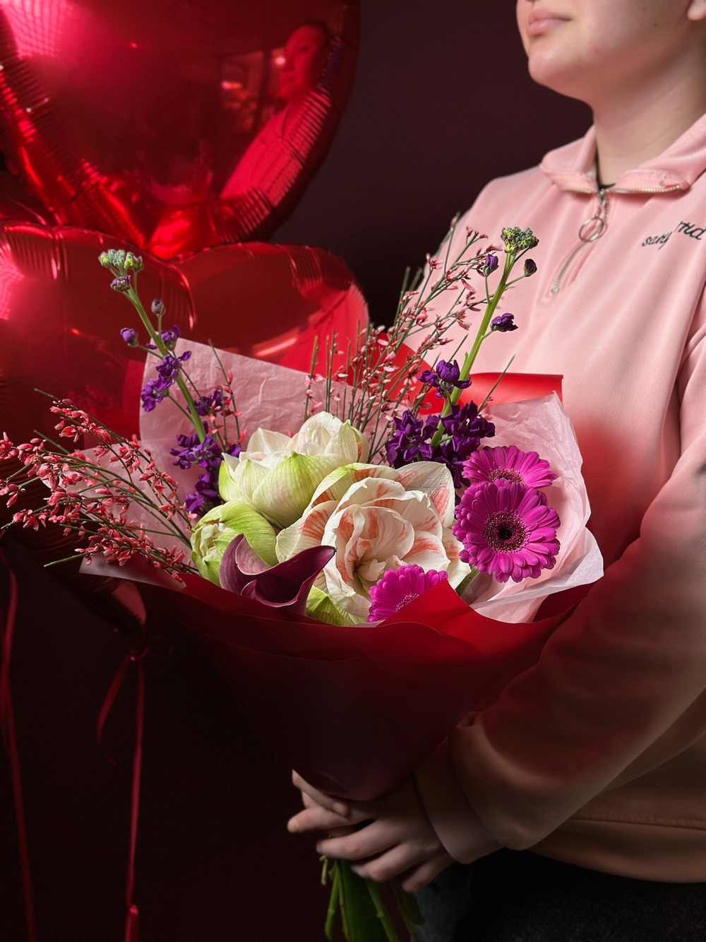 Сборный букет «В сердце навсегда»