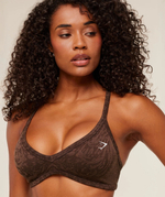 Топ GYMSHARK Adapt Animal X Whitney Sports Bra Brown