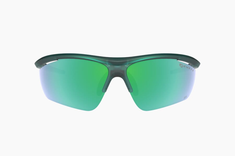 Спортивные очки Demetz Relief M / Green Matt / Purple Matt Pink With Green Mirror Cat.3