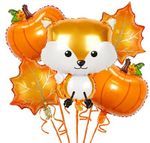 Шар (24''/61 см) Фигура, Кленовый лист, Оранжевый, 1 шт.