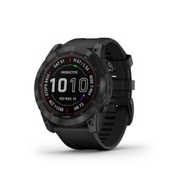 Garmin Fenix 7X Sapphire Solar — Titan Carbon Gray DLC, премиум-часы