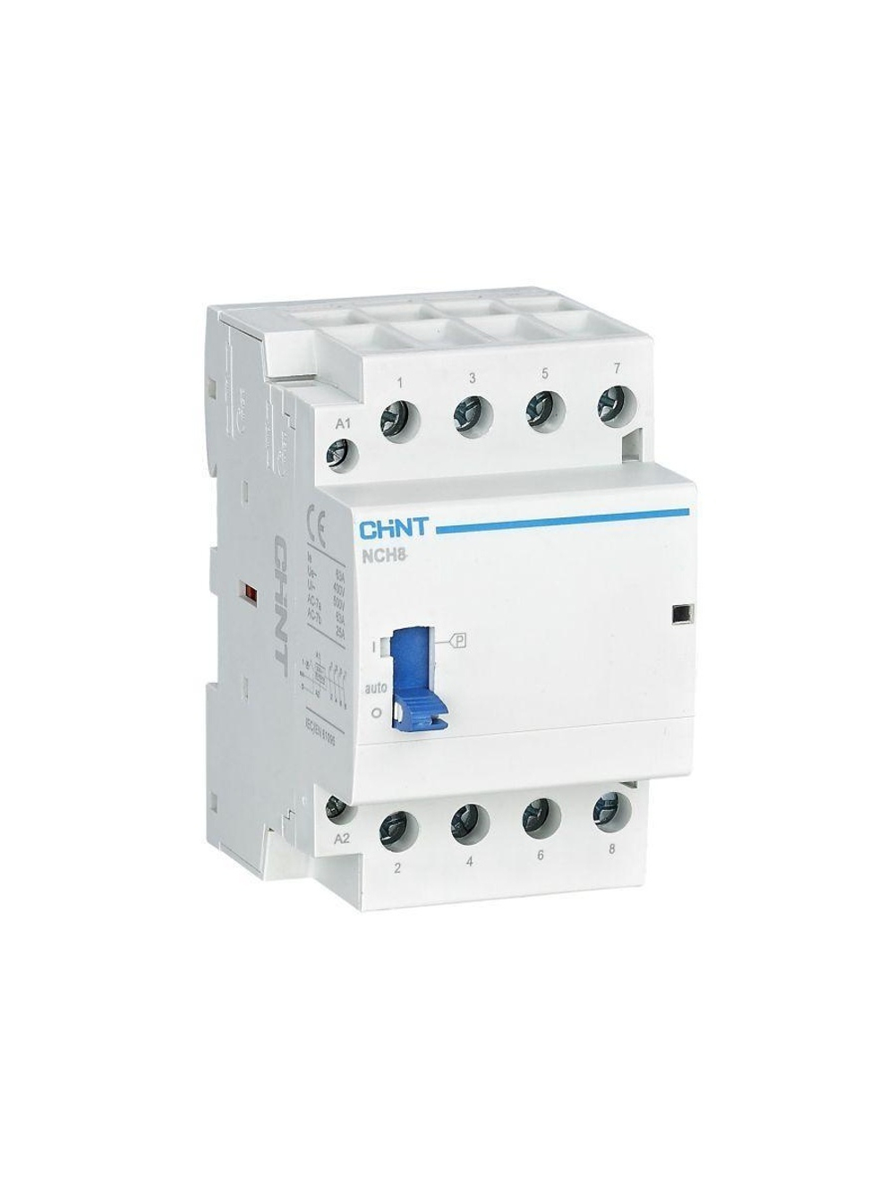 Контактор модульный NCH8-63M/40 AC 220-240В 50/60Гц ручное управление (R) CHINT 257514