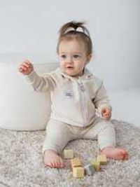 Джоггеры "Ванильный пудинг" утепленные 0+