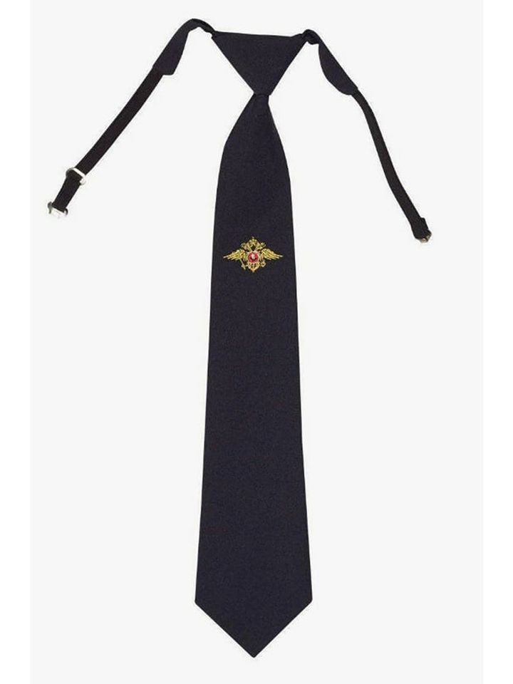Галстук с вышивкой Полиция на резинке (А)