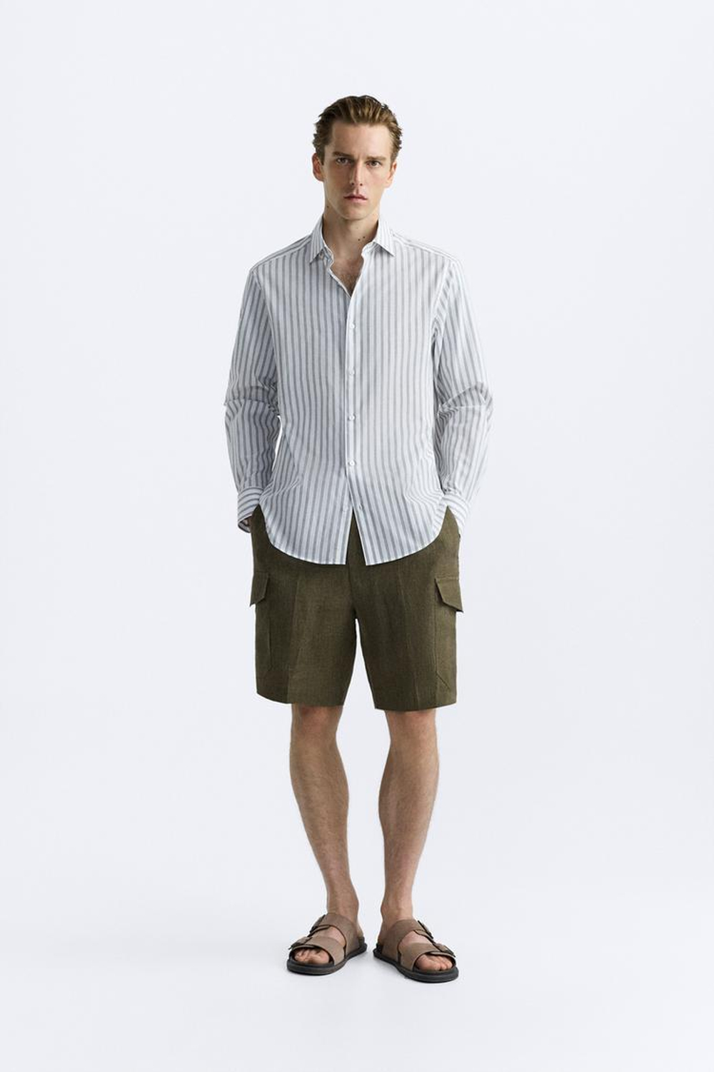 ZARA РУБАШКА В ПОЛОСКУ, ПОЛОСКИ