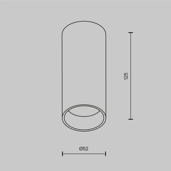 Потолочный светильник Technical C056CL-L12W3K-W-PT