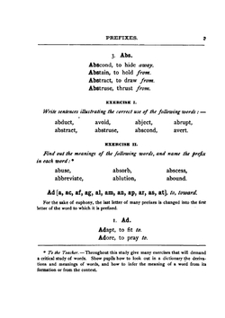 Derivation of Words, with Exercises On Prefixes, Suffixes, and Stems. An Appendix to Practical Lessons in the Use of English for Grammar Schools | Mary Frances Hyde