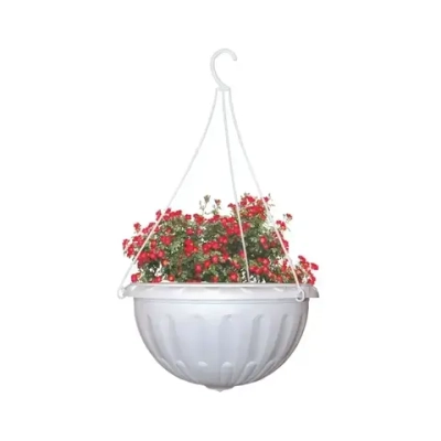 Горшок-кашпо Джулия 3,5л подвесной белый