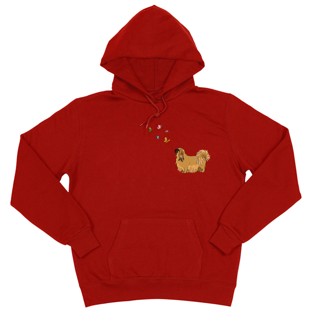 Толстовка "Пекинес и бабочки"