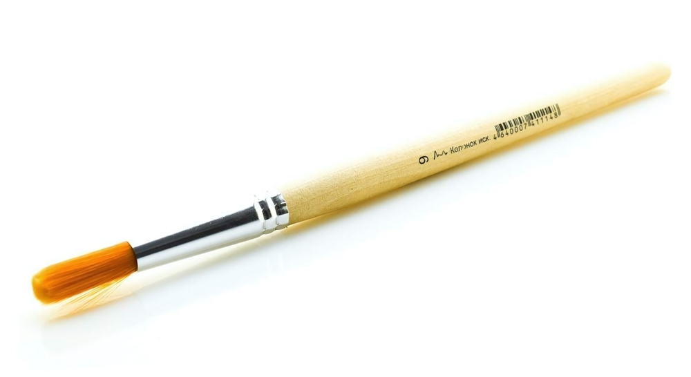 Кисть колонок искуств, кругл. №09 (Эдельвейс)