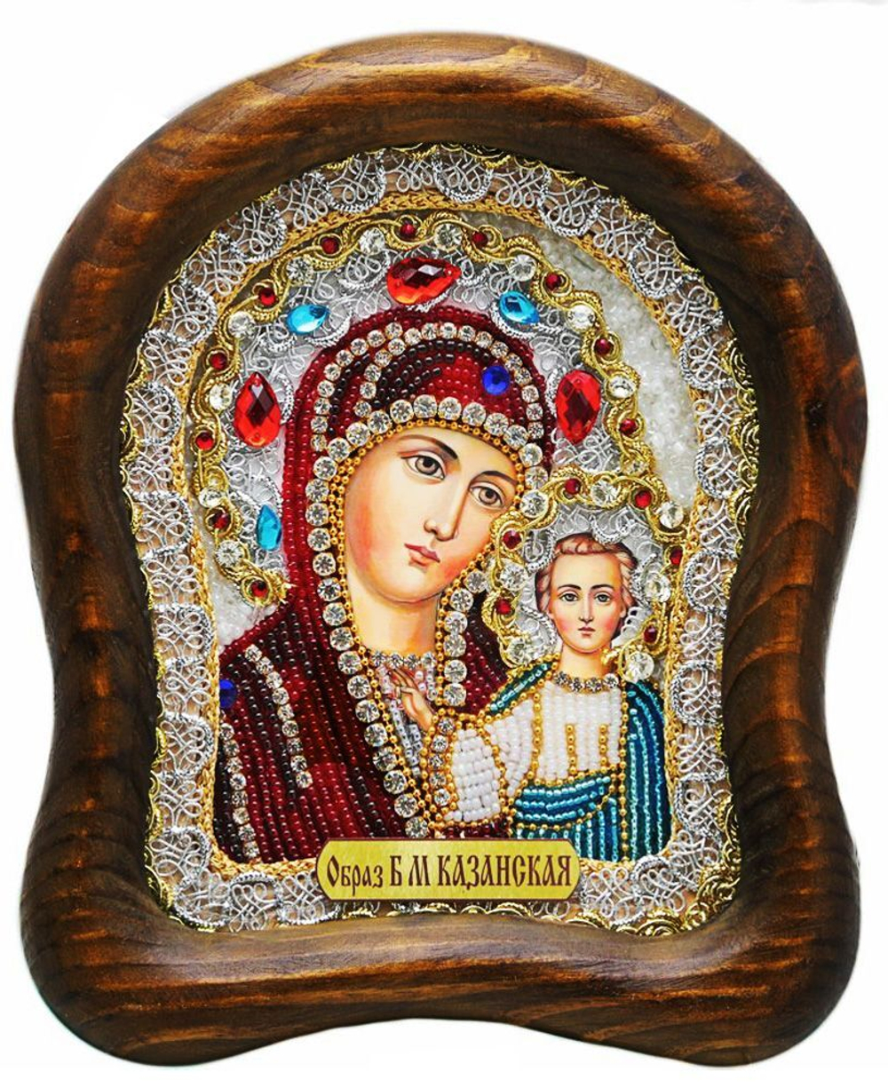 Икона Пресвятая Богородица Казанская бисер