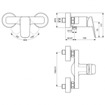 Настенный смеситель для душа Ideal Standard CERAPLAN BD250AA