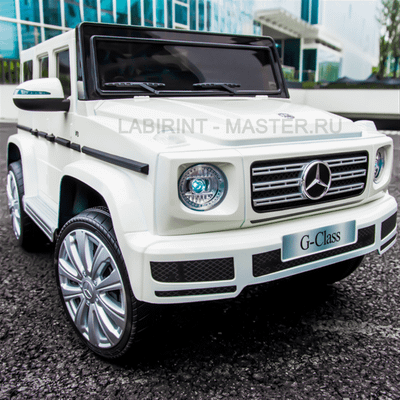 Электромобиль детский "Mercedes-Benz G500" 6V, белый