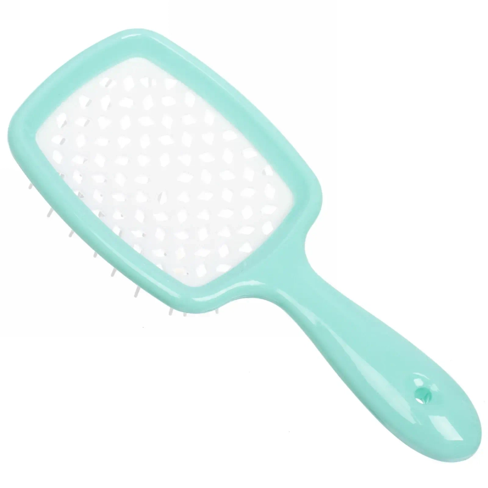 Расческа массажная «Magic Style», прямоугольная, цвет мятный, 20*8,3см●