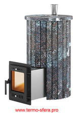 Печь для бани Эверест "Steam Master 24 INOX" Ламель Амфиболит, S-20