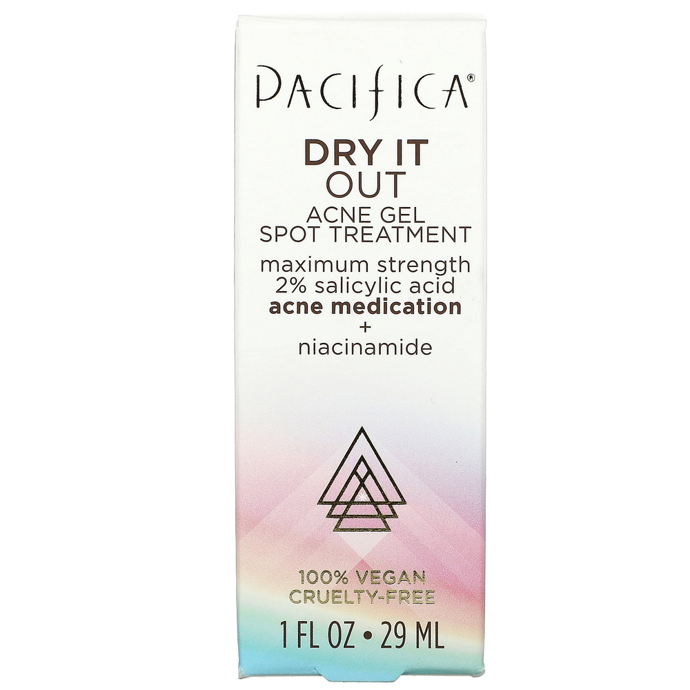 Pacifica, Dry It Out, Гель для лечения пятен от прыщей, максимальная сила, 1 жидкая унция (29 мл)