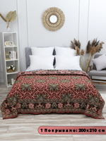 Накидки на диван и кресла комплект, комплект покрывало 200х210 и 2 дивандека для кресла 65х198