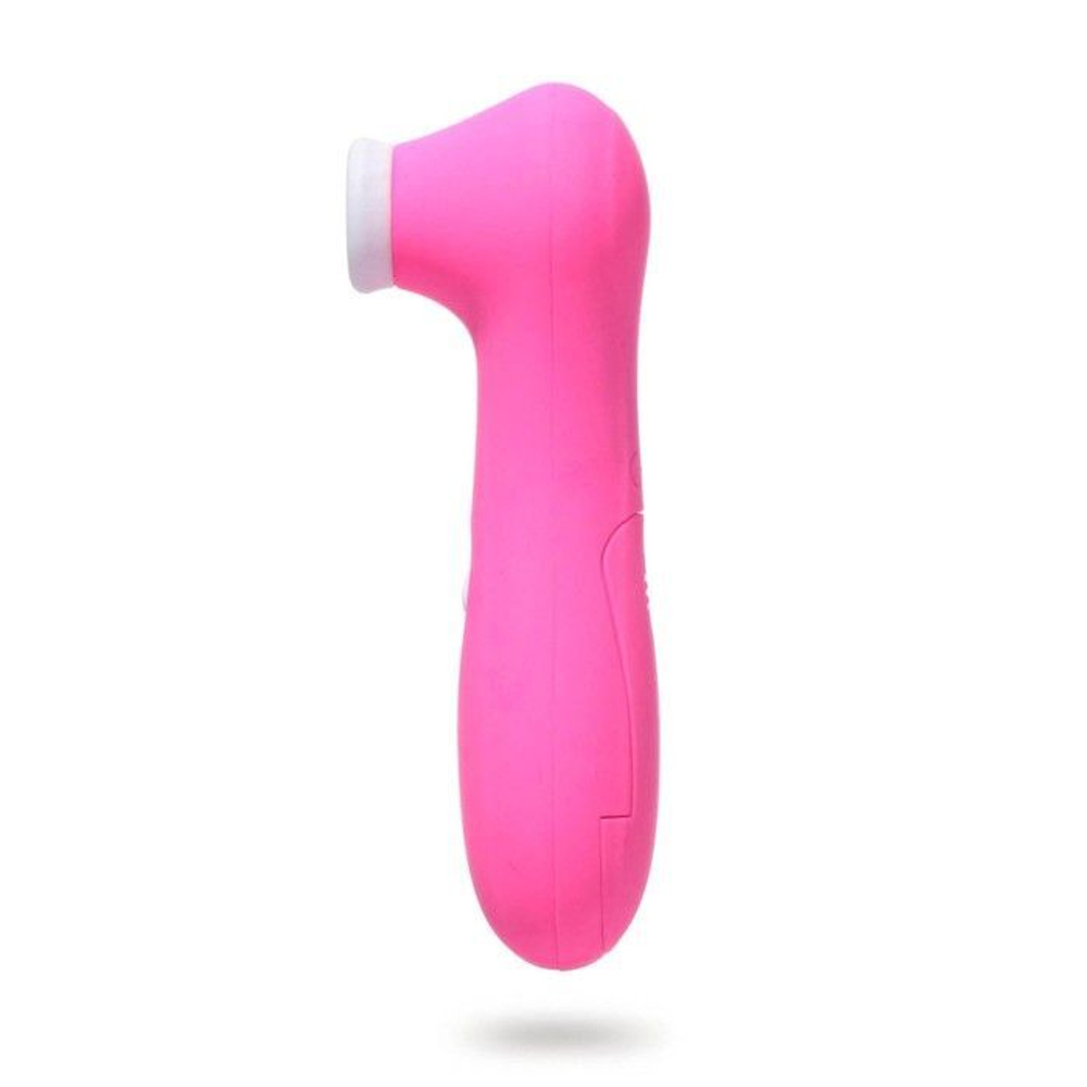 Розовый вакуумный стимулятор клитора - 12,5 см. (Цвет: розовый)