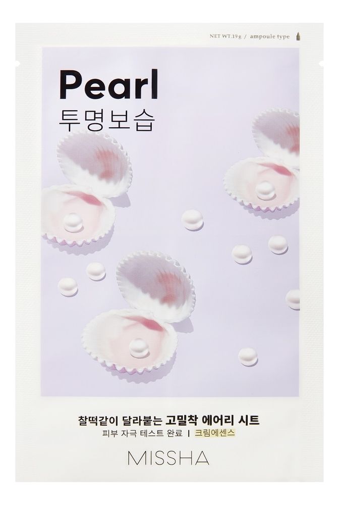 Тканевая маска с экстрактом жемчуга MISSHA Airy Fit Sheet Mask Pearl