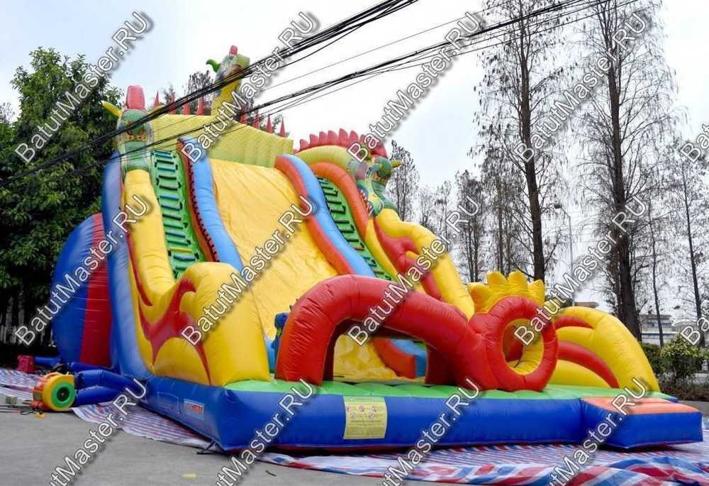 Коммерческий надувной батут "Змей Горыныч 2" 11*6*8,5 м