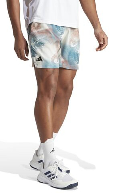 Мужские теннисные шорты Adidas Printed Tennis Short Pro - разноцветный