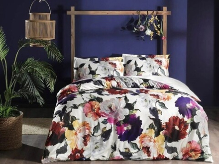 Комплект постельного белья ТАЧ Сатин 2-спальный "ALESSA" V01-Желтый