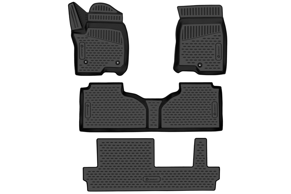Коврики в салон для CHEVROLET Tahoe (V), 2020-, внедорожник , цельное сид. 2 ряда, 4 шт ELEMENT3DAN0025210K