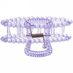 Заколка-краб для волос на блистере «Cruella- Овал», микс 6 цветов, 9,5 см