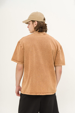 Футболка КУЛЬТУРА oversize "Premium", garment dyed бежевый