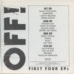 OFF! / First Four EPs (4x7"Vinyl EP)