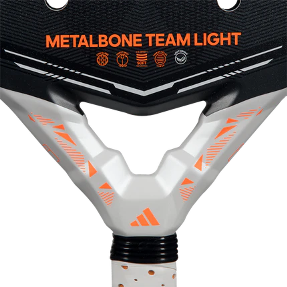 Ракетка Adidas Metalbone Team Light 2026 бело-черная для падел