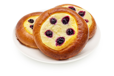 Ватрушка с творогом и смородиной набор 5 шт 400 гр