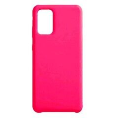 Силиконовый чехол Silicone Cover для Samsung Galaxy S20 Plus (Ярко-розовый)