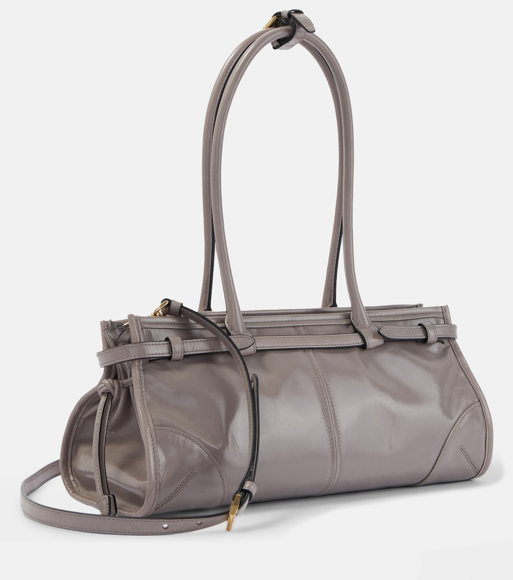 Сумка Prada Bonnie Medium Leather Shoulder Bag "Grey"