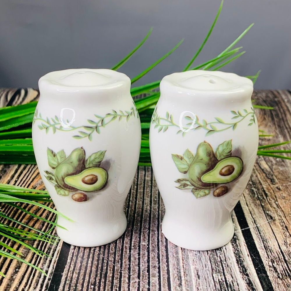 Lenardi 109-081 Набор солонок АВОКАДО в под.уп.(х72)Фарфор