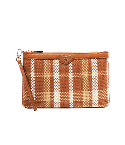 кожаная клатч jet set charm Michael Kors - коричневый(34S2GT9W3U)