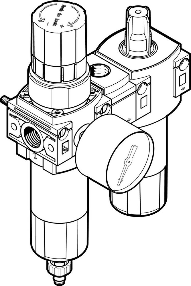 FRC-1/4-DB-7-MINI-KA-MPA, Блок подготовки воздуха, комбинация