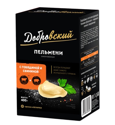 Пельмени "Добровский" с говядиной и свининой 400г. Провит