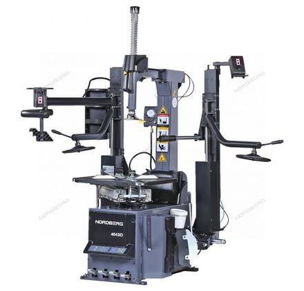 Цена на NORDBERG (4643ID) Станок шиномонтажный автомат, инверторный, стол с накладками, 220 В, серый