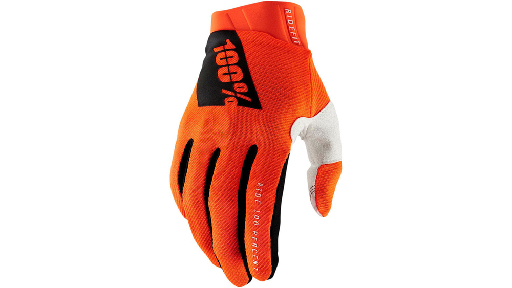 Мотоперчатки 100% Ridefit Glove (Black/White, S, 2022 (10010-00000))