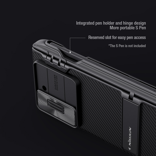 Усиленный чехол от Nillkin для Samsung Galaxy Z Fold 6 5G, серия CamShield Fold Case-Pen Holder Version (версия с подставкой и держателем для S Pen)